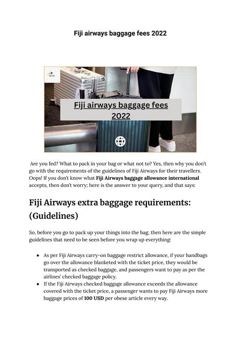 buy extra baggage fiji airways